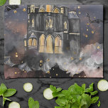 Haunted House | Spooky Full Moon Tree and Bats Kitchen Towel<br><div class="desc">Great way to give any room a facelift or new feel for an easy DIY home makeover! Sophisticated palette of mixed medium abstract textures add the perfect pop of color for your personal style. Also transferable to school/office supplies, party accessories, and more! For other products or colors, visit the JustFharryn...</div>