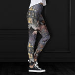 Haunted House | Spooky Full Moon Tree and Bats Leggings<br><div class="desc">Unique wearable art! Sophisticated palette of mixed medium abstract textures add the perfect pop of color for your personal style. Also transferable to school/office supplies, party accessories, or decor for an easy do-it-yourself home makeover room facelift! For other products or colors, visit the JustFharryn store @ Zazzle or contact the...</div>