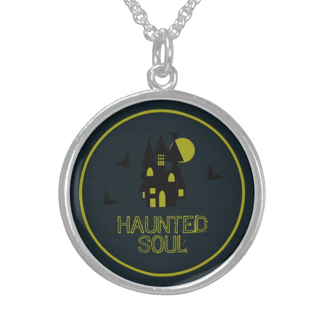 Haunted House Sterling Silver Necklace (Front)