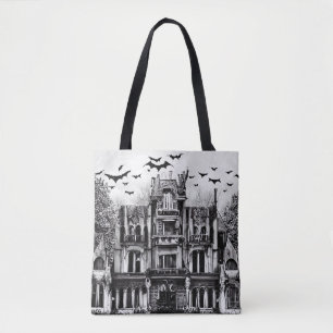 Haunted House Tote Bag