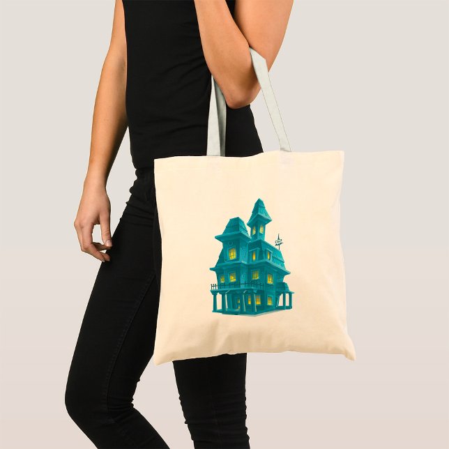 Haunted House Tote Bag (Creator Uploaded)