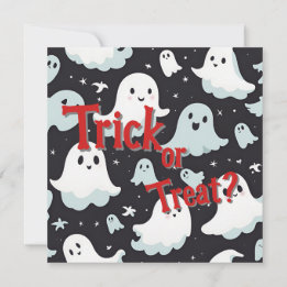 Haunted House Trick Treat Halloween Invitation