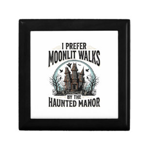 Haunted House Walks Funny Vintage Halloween Tee Gift Box