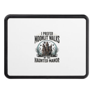 Haunted House Walks Funny Vintage Halloween Tee Hitch Cover