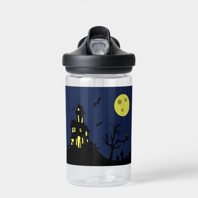 Haunted House Water Bottle (Front)