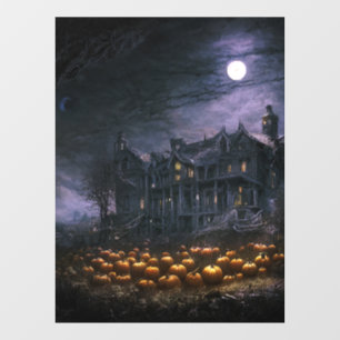 Haunted House Window Cling
