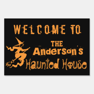 Haunted House Yard Sign