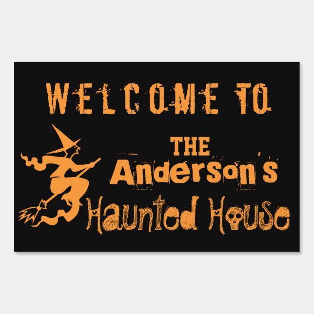 Haunted House Yard Sign (Front)