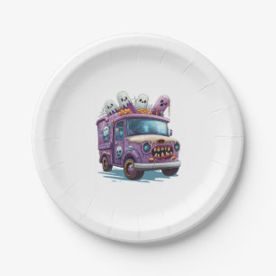 Haunted Ice Cream Truck Paper Plates