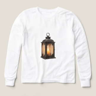 Haunted Lantern Halloween | Eerie Autumn Night Art Tri-Blend Shirts
