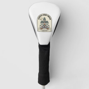 Haunted Library Salem Ghost Vintage Halloween_1 Golf Head Cover