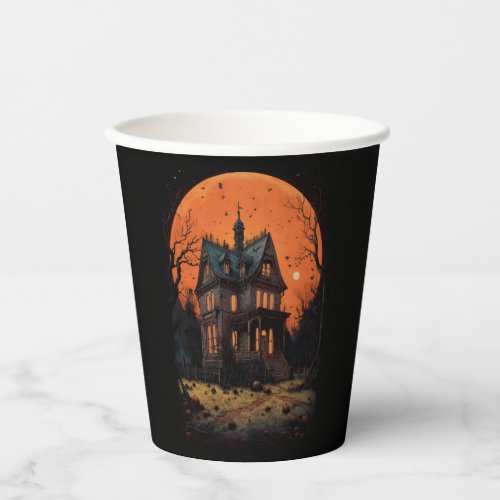 Haunted Mansion Adult Halloween Party Paper Cups