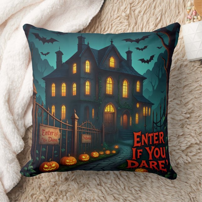 Haunted Mansion Enter If You Dare Cushion (Blanket)