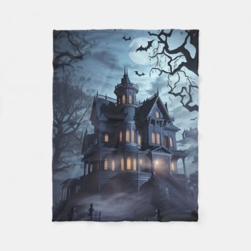  Haunted Mansion Halloween Fleece Blanket _
