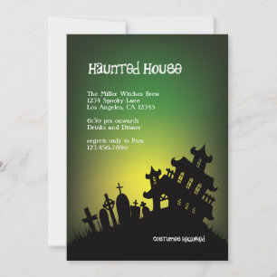 Haunted Mansion Halloween Party Invitation