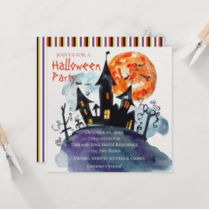 Haunted Mansion Halloween Party Invitation