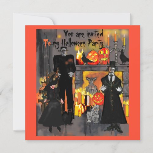 Haunted Mansion Halloween Party Invitation