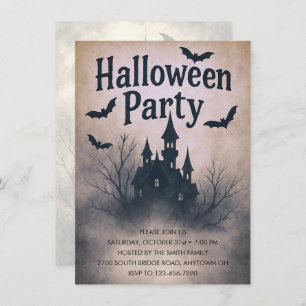 Haunted Mansion Halloween Party Invitation