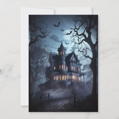  Haunted Mansion Halloween Soiree Invitation