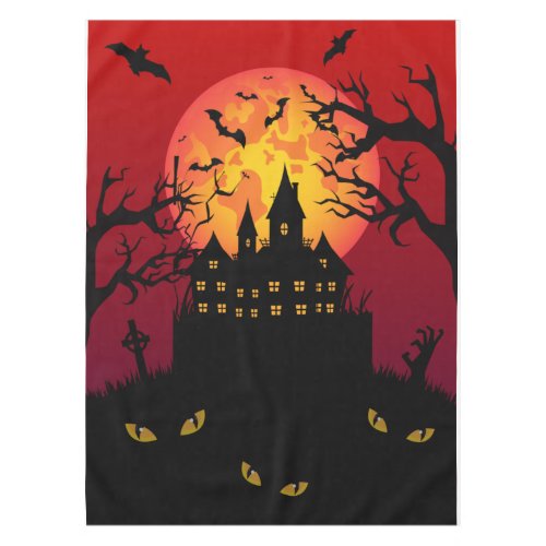 Haunted Mansion Halloween Tablecloth