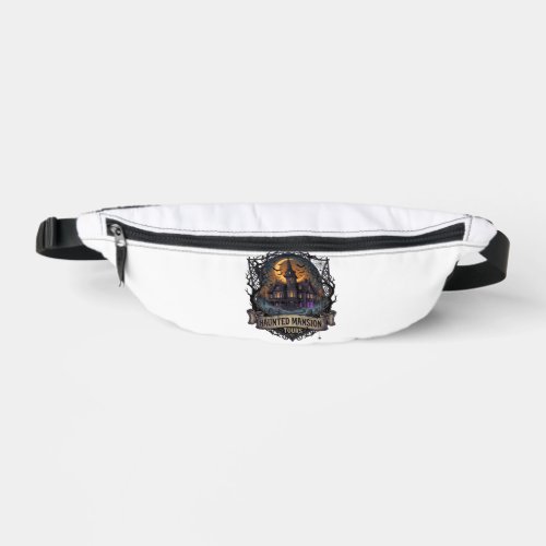 Haunted Mansion Tours Halloween Gothic House Cresc Fanny Pack