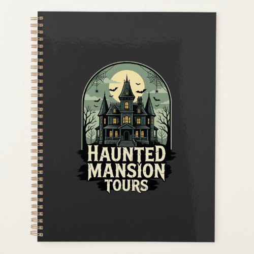 Haunted Mansion Tours Vintage Halloween Vector Planner