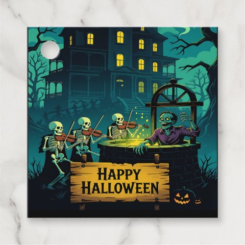 Haunted Mansion's Zombie Wishing Well: Favor Tags