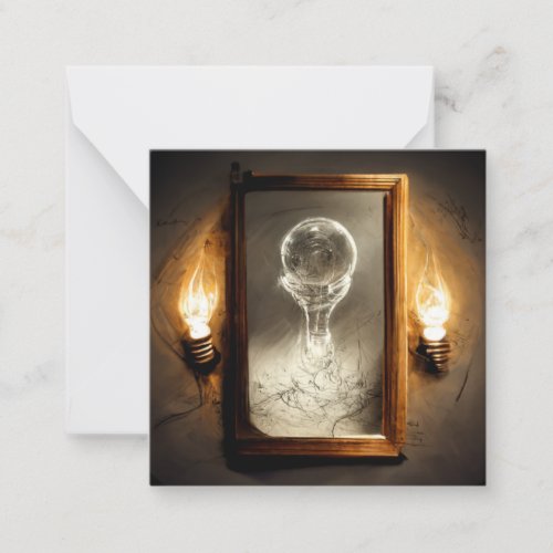 Haunted mirror note card