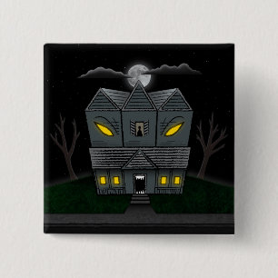 Haunted Monster House Button