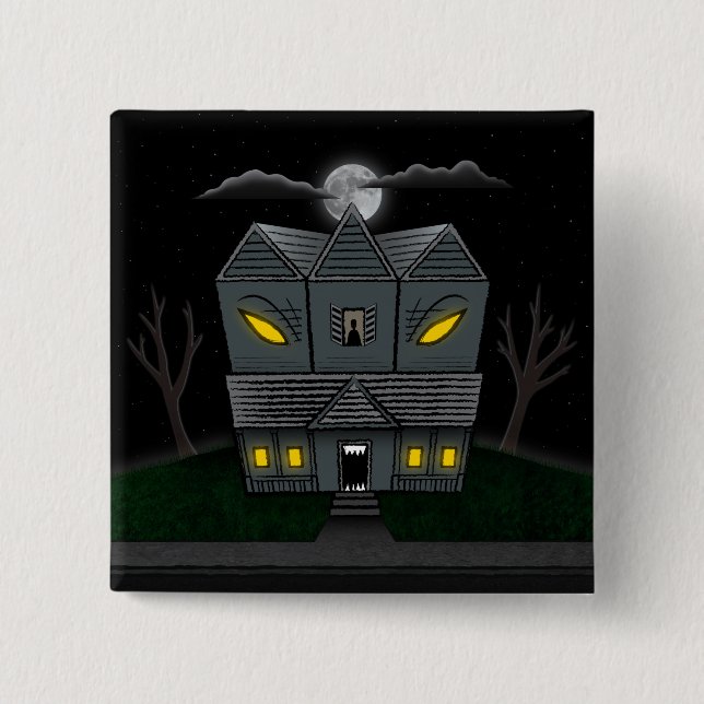 Haunted Monster House Button (Front)