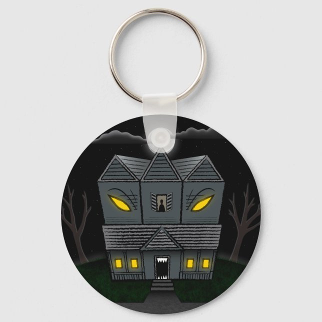 Haunted Monster House Keychain (Front)