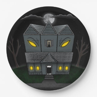 Haunted Monster House Paper Plates