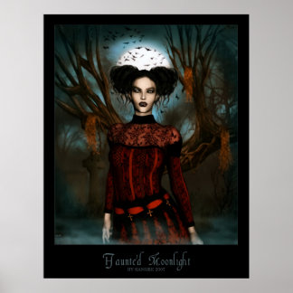 Haunted Moonlight Poster