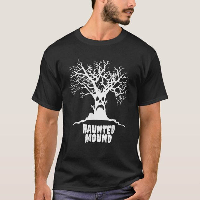 Haunted Mound Sematary Spooky Tree T-Shirt (Front)