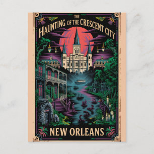 Haunted New Orleans, Louisiana Crescent City Postcard