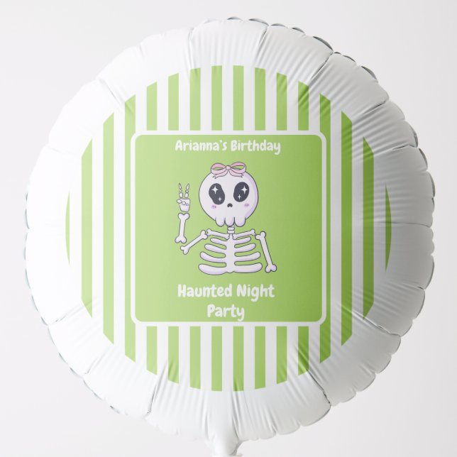 Haunted Night Party Birthday  – Halloween night Balloon (Front)