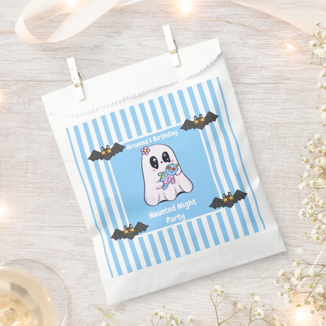 Haunted Night Party Birthday  – Halloween night Favor Bag (Clipped)