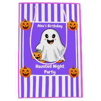 Haunted Night Party Birthday – Halloween night Medium Gift Bag