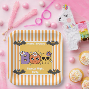 Haunted Night Party Birthday – Halloween night Paper Plates