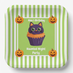 Haunted Night Party Birthday – Halloween night Paper Plates