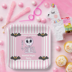 Haunted Night Party Birthday – Halloween night Paper Plates