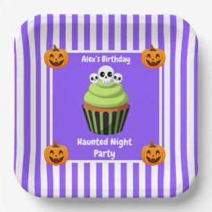 Haunted Night Party Birthday – Halloween night Paper Plates