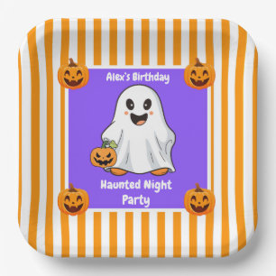 Haunted Night Party Birthday – Halloween night Paper Plates