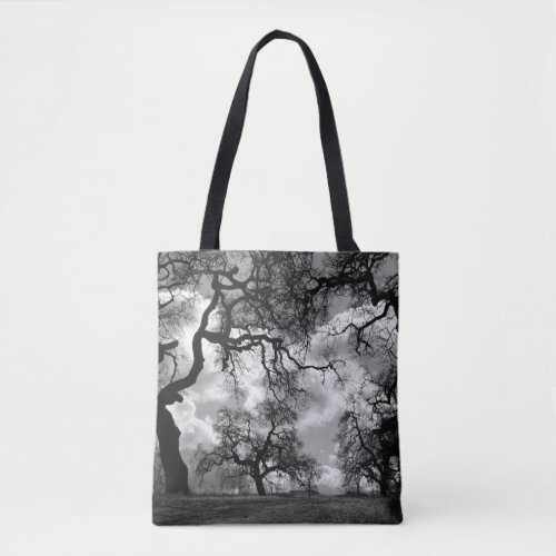 Haunted Oaks Scenic Stormy Skies Photograph  Tote Bag