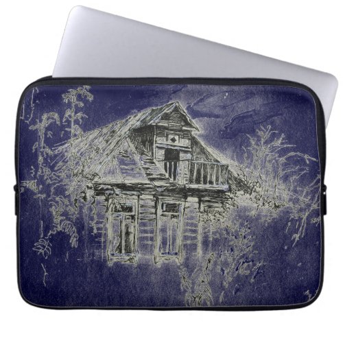 Haunted Old Wooden House Laptop Sleeve