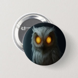 Haunted Owl Button