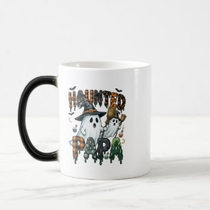 Haunted Papa Halloween Ghost Design Color Morph Mug