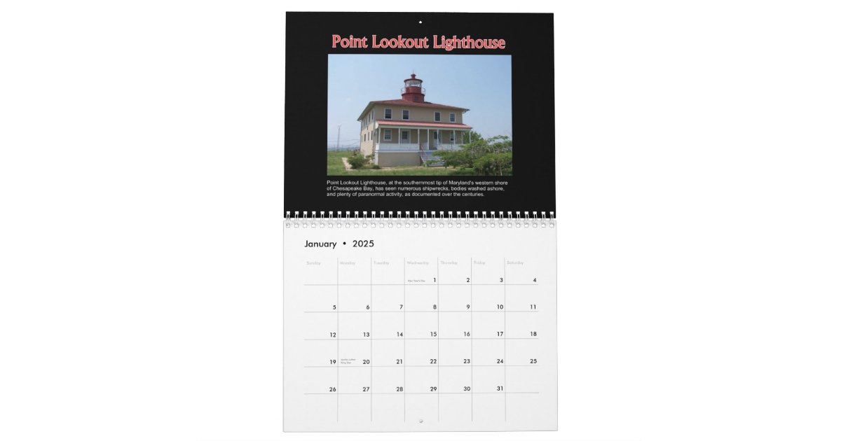Haunted Places in The United States Wall Calendar | Zazzle