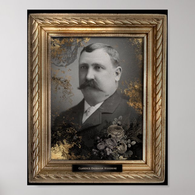 Haunted Portrait | Mustache Man |  Poster (Front)