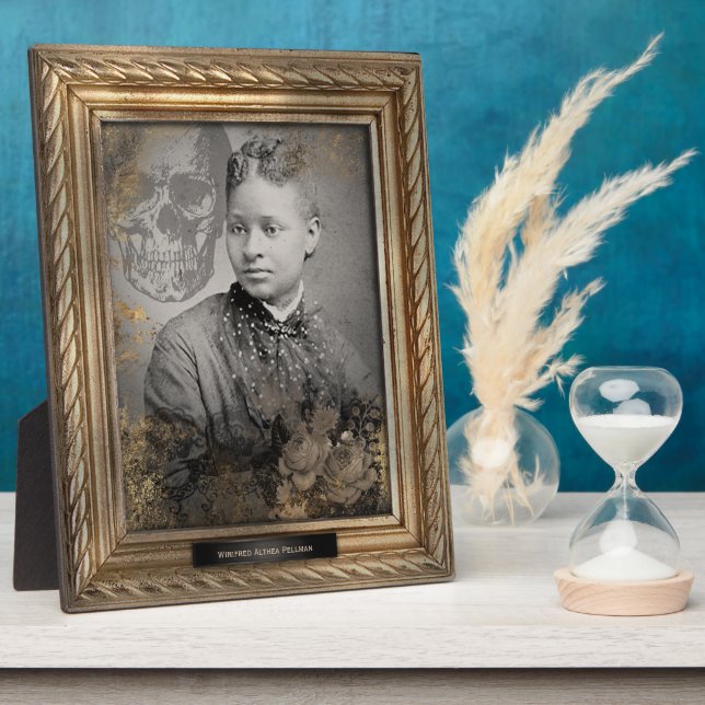 Haunted Portrait | Plaque | African American Woman (Side)